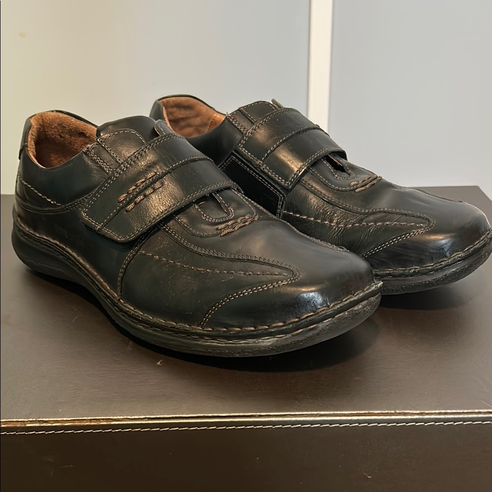 Black Joseph Seibel extra wide Slip-On Loafers